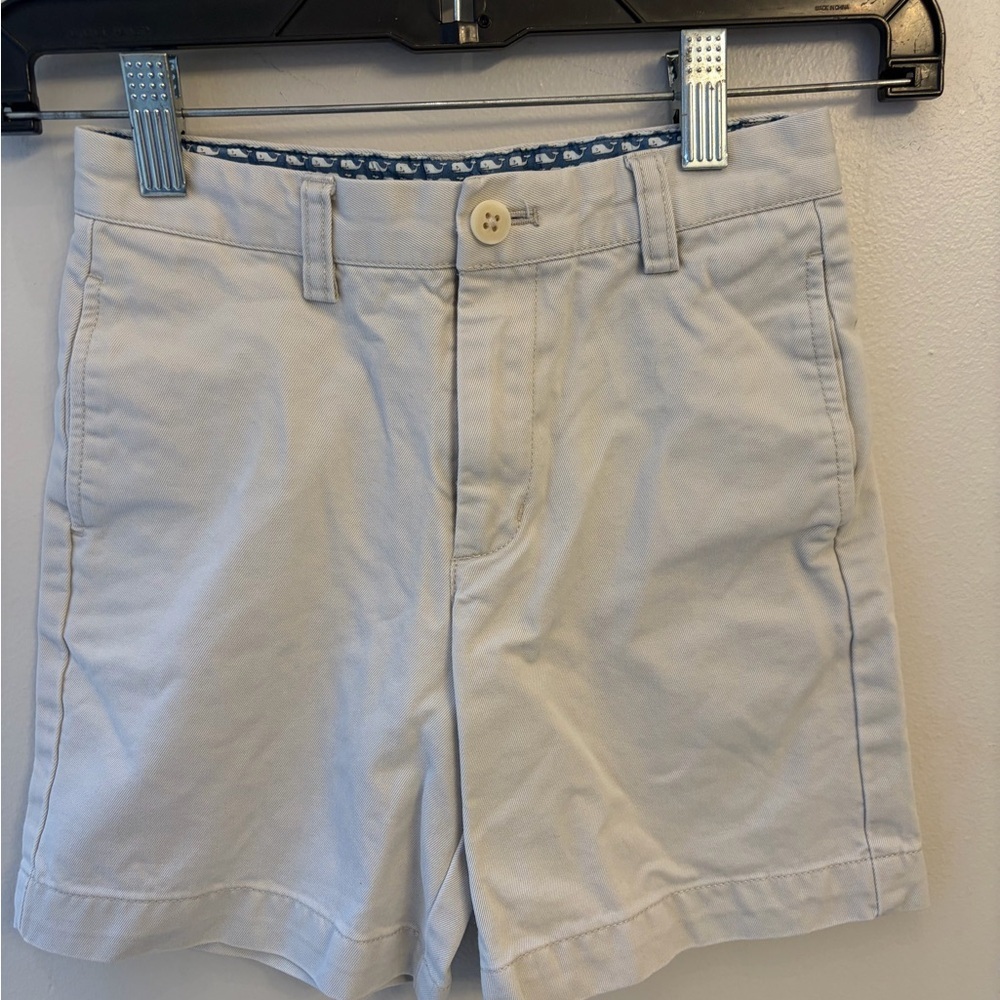 Boys vineyard vines six 6 dress shirts khaki cotton adjustable waist